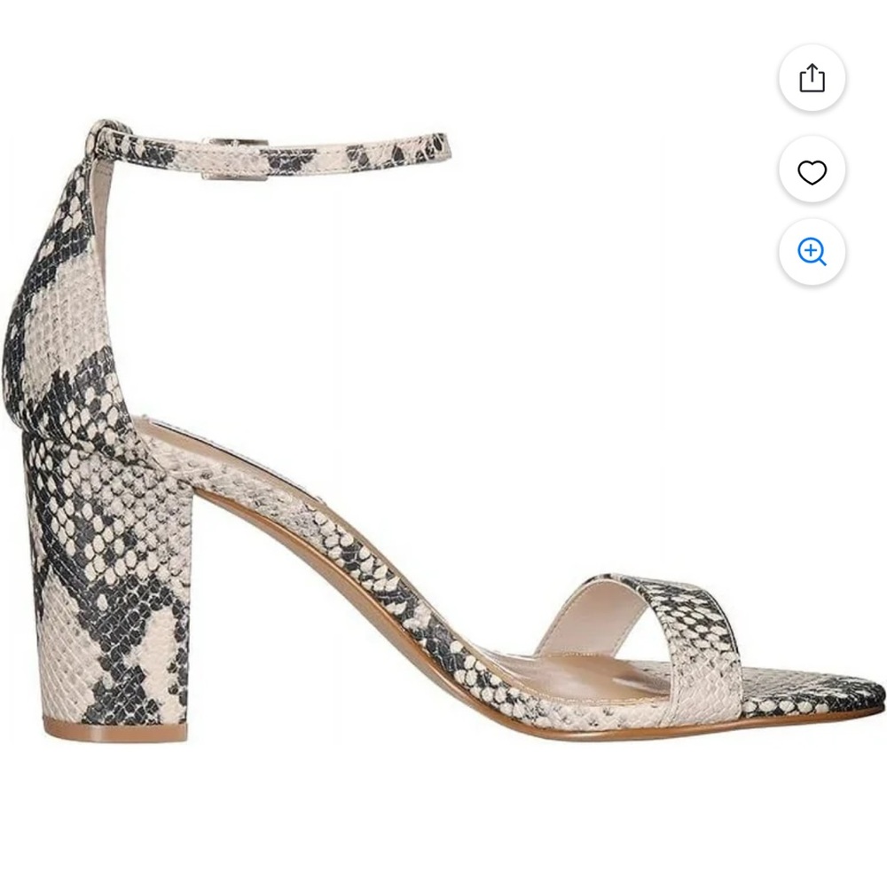 Steve Madden Snakeskin Ankle Strap Heels